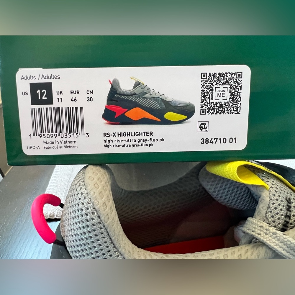 NWT Puma, Men’s RS-X, 384710 01, Highlighter. Size 12. - Picture 7 of 7